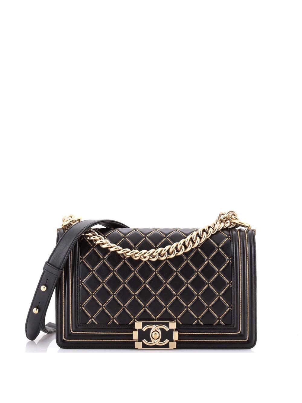 Chanel Boy Flap Bag Quilted Calfskin #373272C40B
